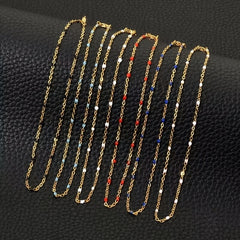 Stainless Steel Anklet Beaded Bells Charm Adjustable Foot Chain