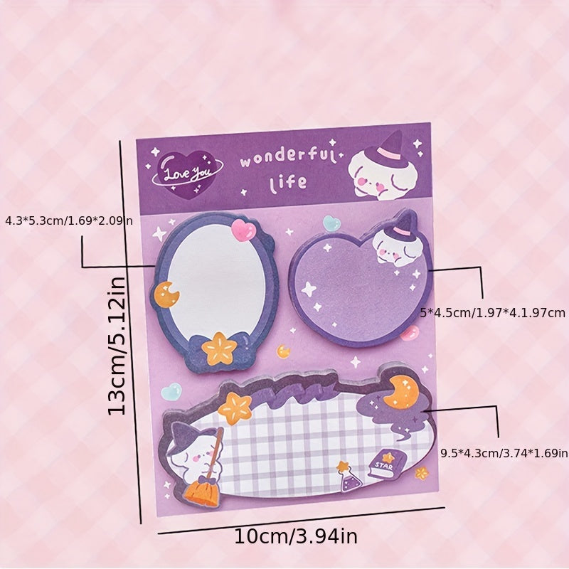 Cartoon Sticky Notes Creative Message Hand Account Memo Paper 1pc