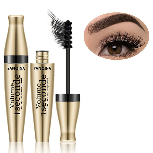 Waterproof 3D Long & Curling Mascara with 4D Silk Fiber Volumizing Effect