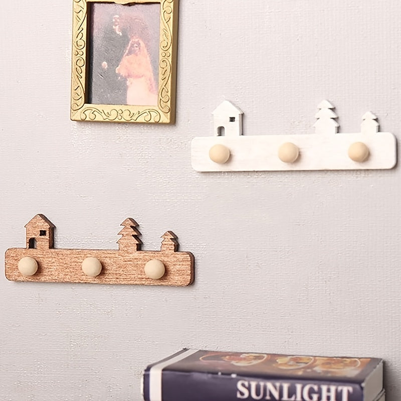 2Pcs 1 12 Dollhouse Wall Mount Rack Hanging Shelf Storage Stand Furniture Model