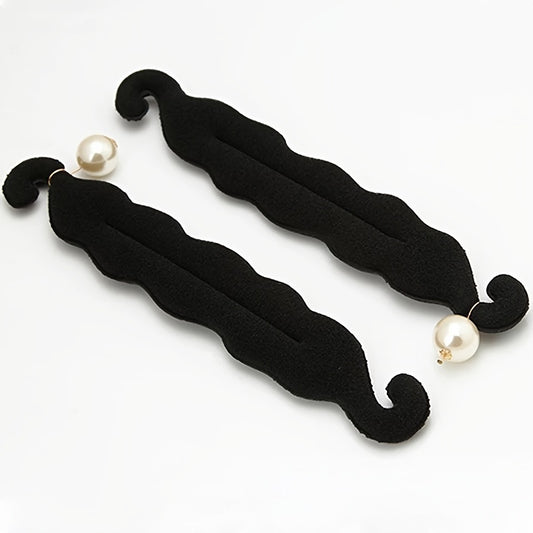 Pearl Hair Bun Maker Lazy Curler Clips