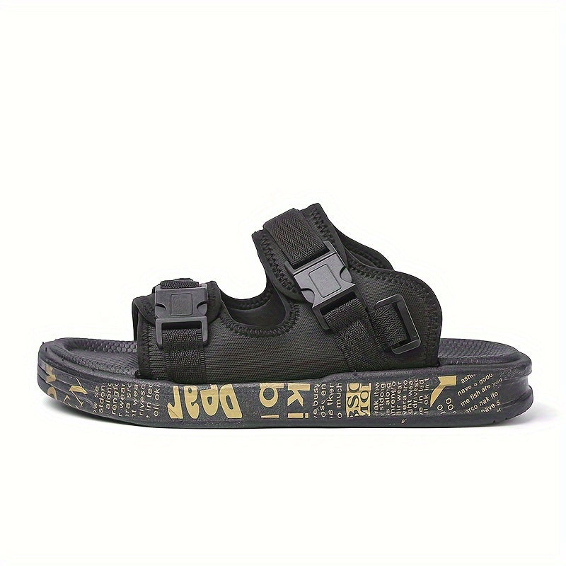 Men's Adjustable Buckle Sandals Non Slip Comfy Open Toe Shoes