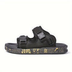 Men's Adjustable Buckle Sandals Non Slip Comfy Open Toe Shoes