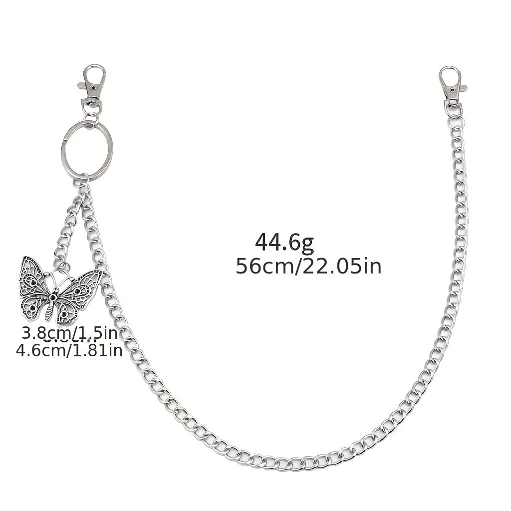 Butterfly Pants Chain Waist Chain Hollowed Out Butterfly Clothe Accessory Chain