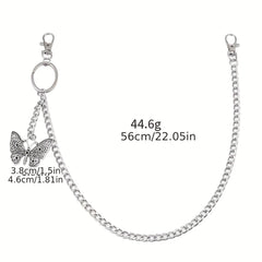 Butterfly Pants Chain Waist Chain Hollowed Out Butterfly Clothe Accessory Chain