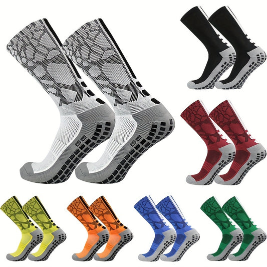 Fashion Casual Mid Calf Socks Outdoor Breathable Non Slip Silicone Socks