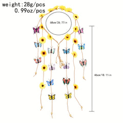 Daisy Flower Butterfly Headband Tassel Hair Bands Hair Accessories