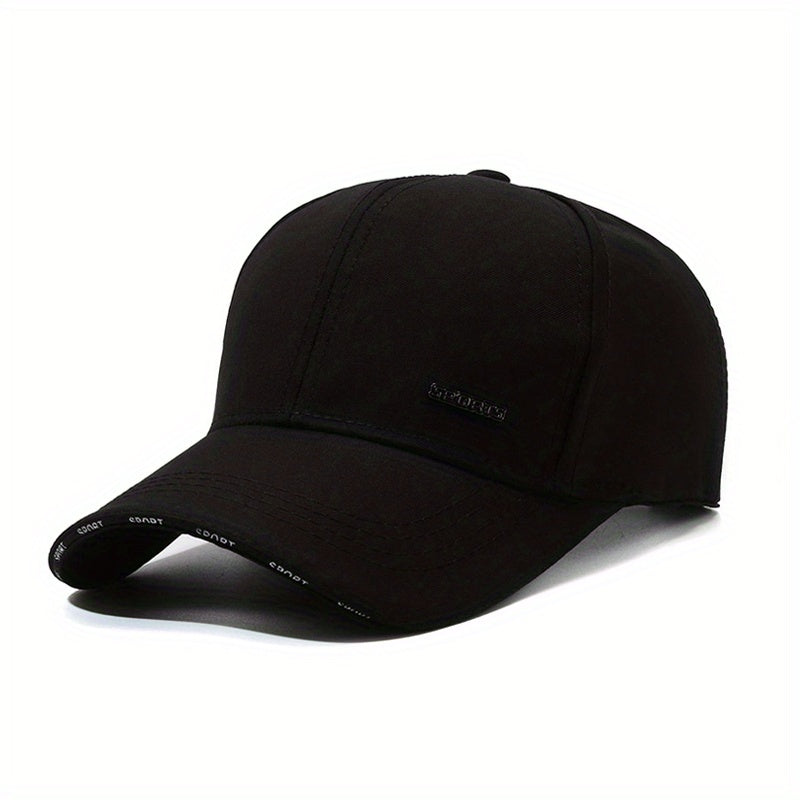 Unisex Sunshade Breathable Baseball Cap with Letter Embroidery
