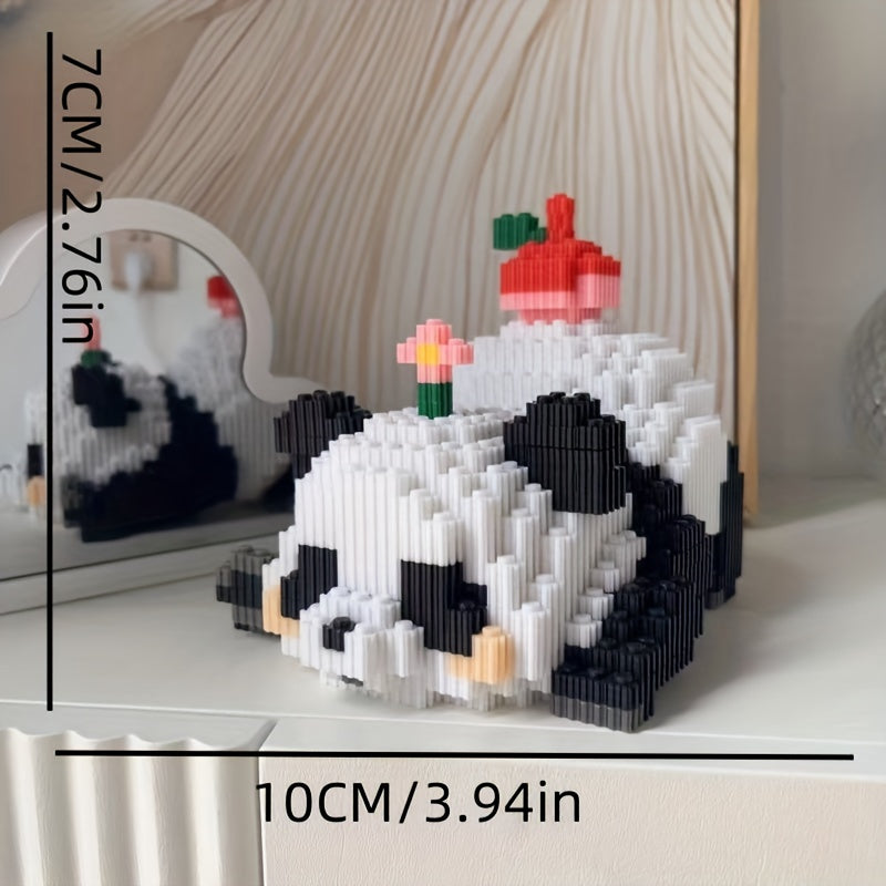 3000 Panda Model Building Blocks Set DIY 3D Puzzle Blocks Mixed Colors