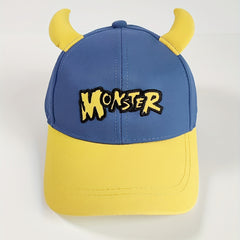 Kids Sunshade Baseball Cap with Letter Embroidery, Halloween