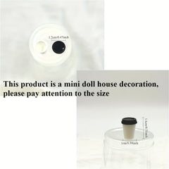 1:12 Scale Mini Coffee Cup Dollhouse Accessory - Empty Cup