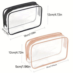 Portable Travel Makeup Bag Zipper Waterproof Cosmetic Organizer Case
