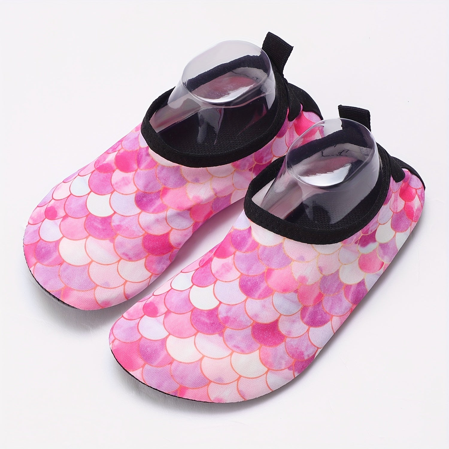 Quick Dry Non Slip Boys' Pink Fish Scale Water Shoes