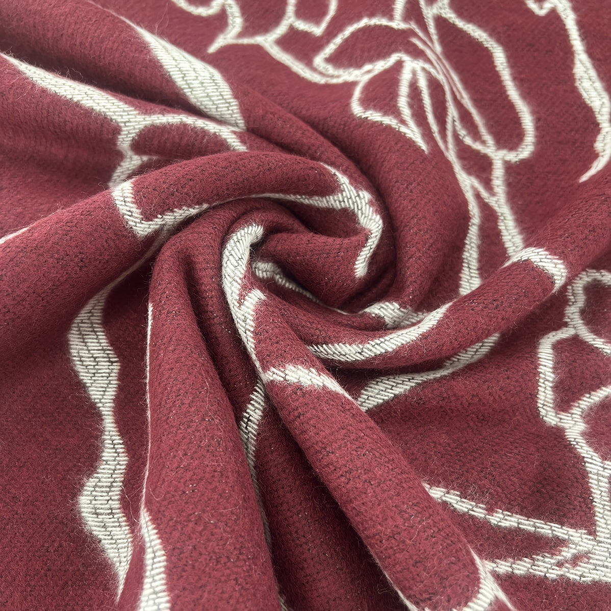 Flower Print Shawl Plaid Long Winter Warm Shawl