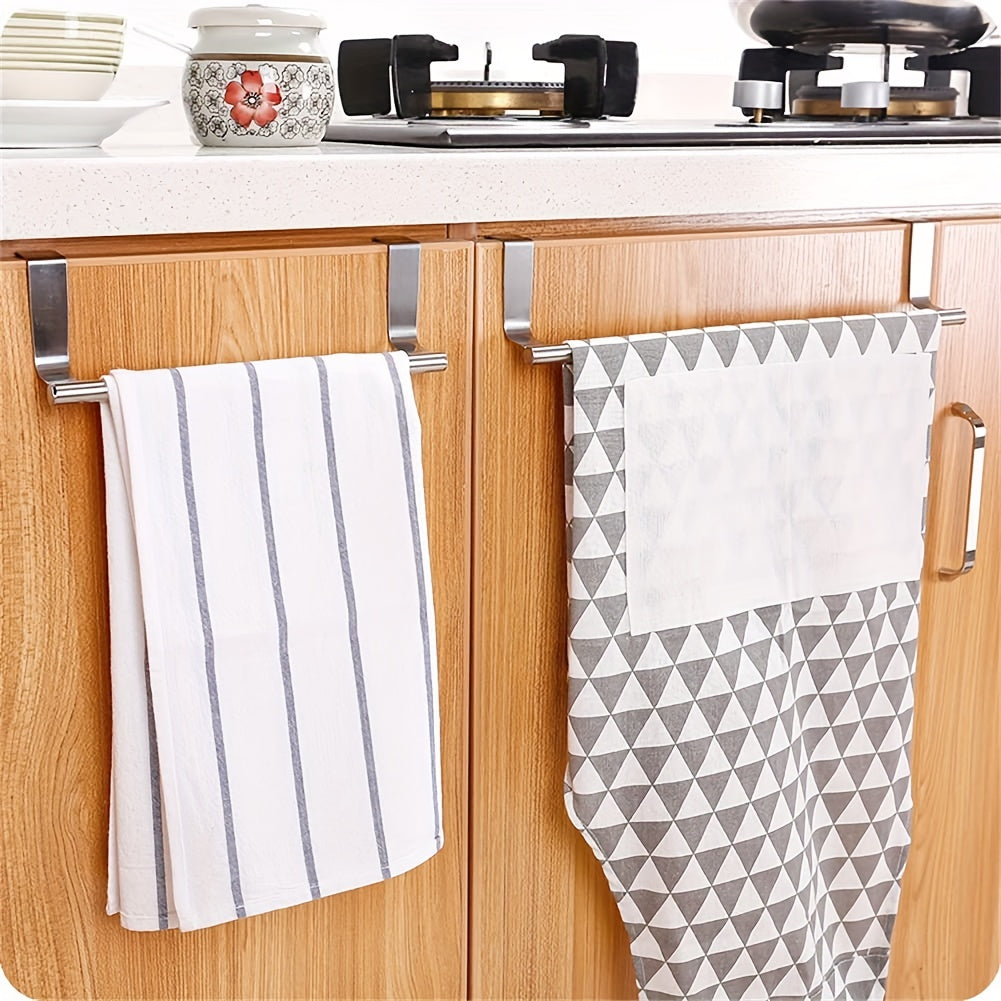 Stainless Steel Over the Door Towel Rack Storage for Bathroom