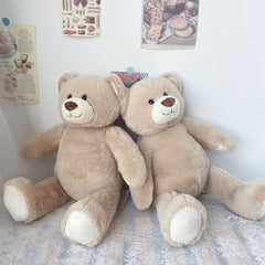 Rice Bear Plush Toy Soft Beige Stuffed Animal Bedside Companion