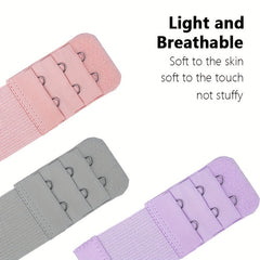 2 Hooks Elastic Bra Extenders Adjustable Comfort Band