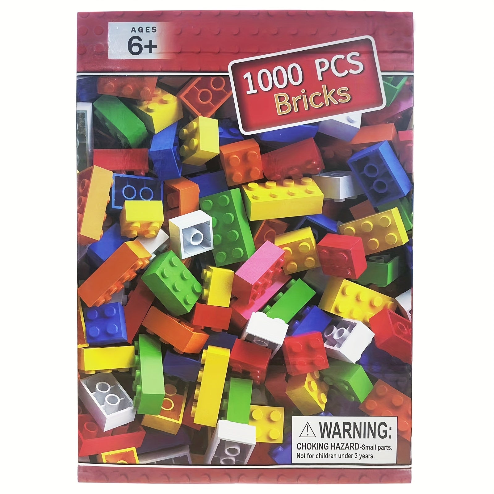 1000pc Building Block Set, Various Sizes & Colors, Educational Toy