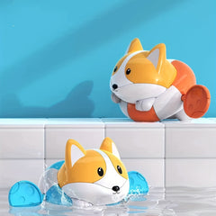 Baby Bath Play Water Toys Little Corgi Swimming Bath Toys