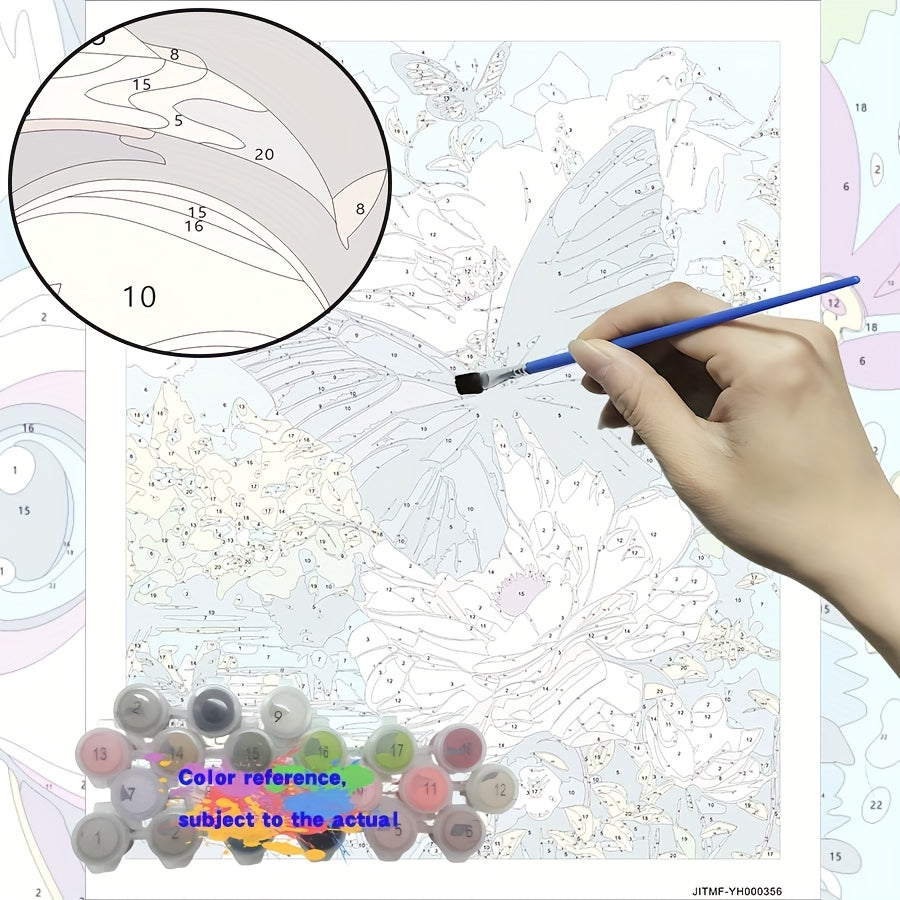 DIY Butterfly & Floral Canvas Painting Kit for Beginners