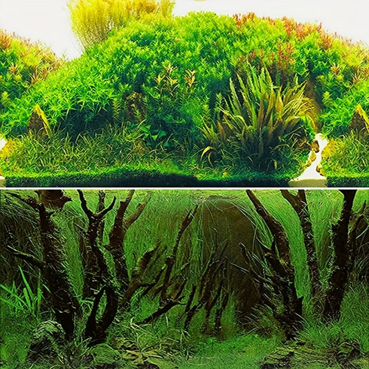 Aquarium Plant Background Poster Fish Tank Decoration Paper