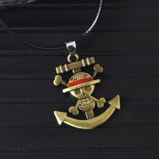 Anime Skeleton Pendant Necklace Pirates Cosplay Gift For Anime Fans