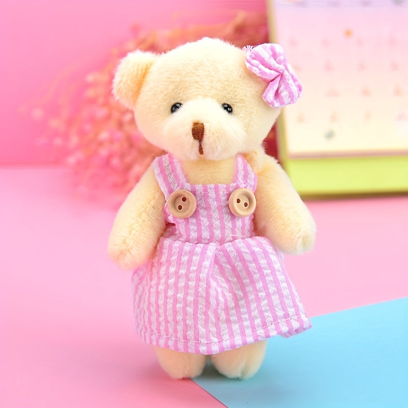 Teddy Bear Charm Plush Toy Keychain Backpack Bag Pendant Accessory Keychain