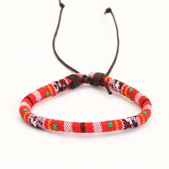 Ethnic Style Pattern Printing Woven Bracelet Men's Novelty Casual Gift Jewelry