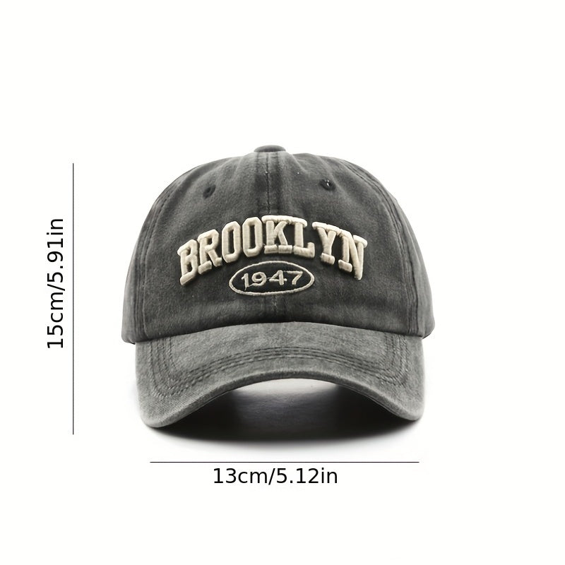 Brooklyn Embroidered Baseball Cap - Unisex
