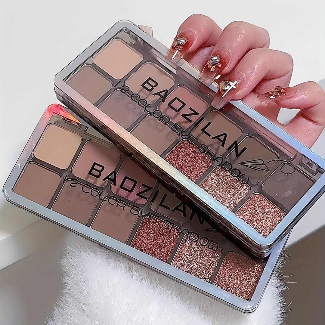 BAOZLAN Nude & Pink Eyeshadow Palette Matte & Shimmery Finish