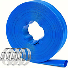 3 Pack 50FT Pool Backwash Hose Reinforced Sump Pump Discharge Hose