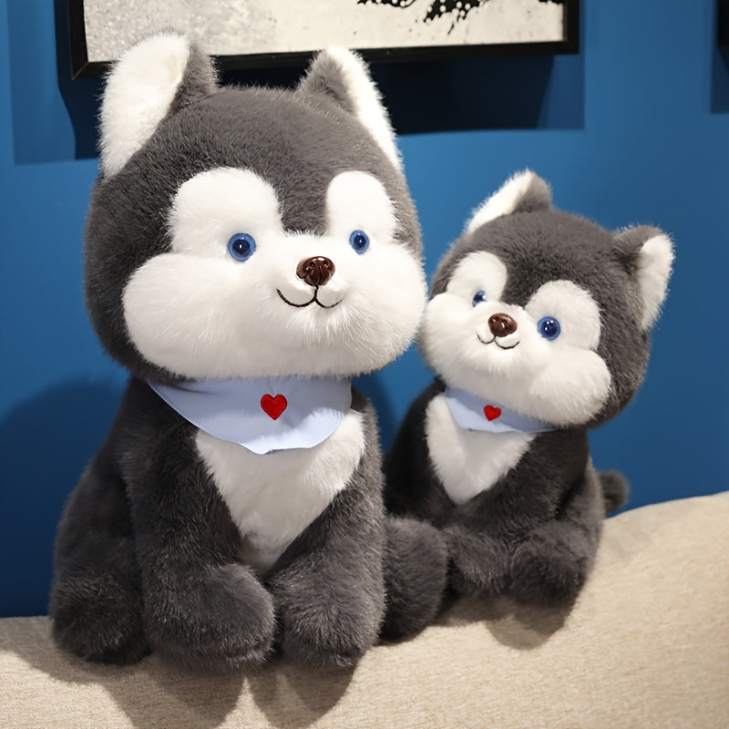 84in Cartoon Husky Dog Plush Toy Soft Stuffed Animal