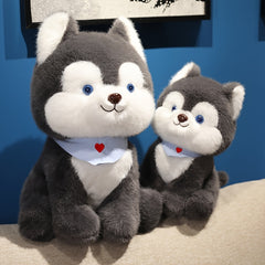 84in Cartoon Husky Dog Plush Toy Soft Stuffed Animal