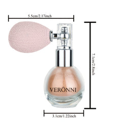 4 Colors Body Glitter Highlighter Powder Spray High Gloss Shimmer