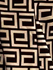  Geometric Print Wide Leg Trousers With Pockets