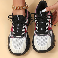Breathable Flying Woven Running Shoes Lightweight Non Slip Sneakers