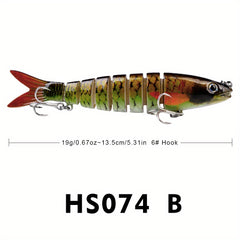 Proberos 8 Segment Swimbait 13 19g Fishing Lure - Assorted Colors