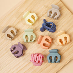 10pcs Mini Claw Hair Clips Non Slip Colorful Hair Claws Matte Jaw Clamps