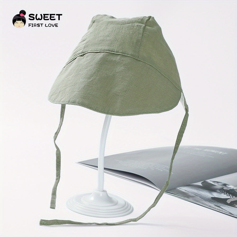 Kids Drawstring Foldable Sun Hat Lightweight Visor Cap