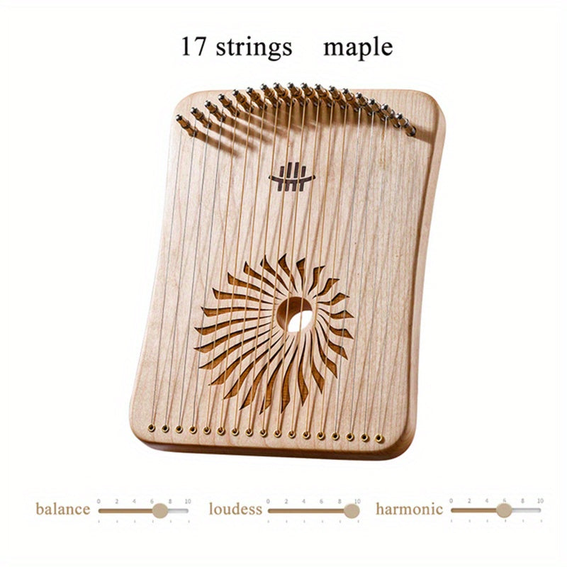 31 Strings Mini Thumb Lyre 17 Strings Finger Harp Wood Creative Finger Lyre