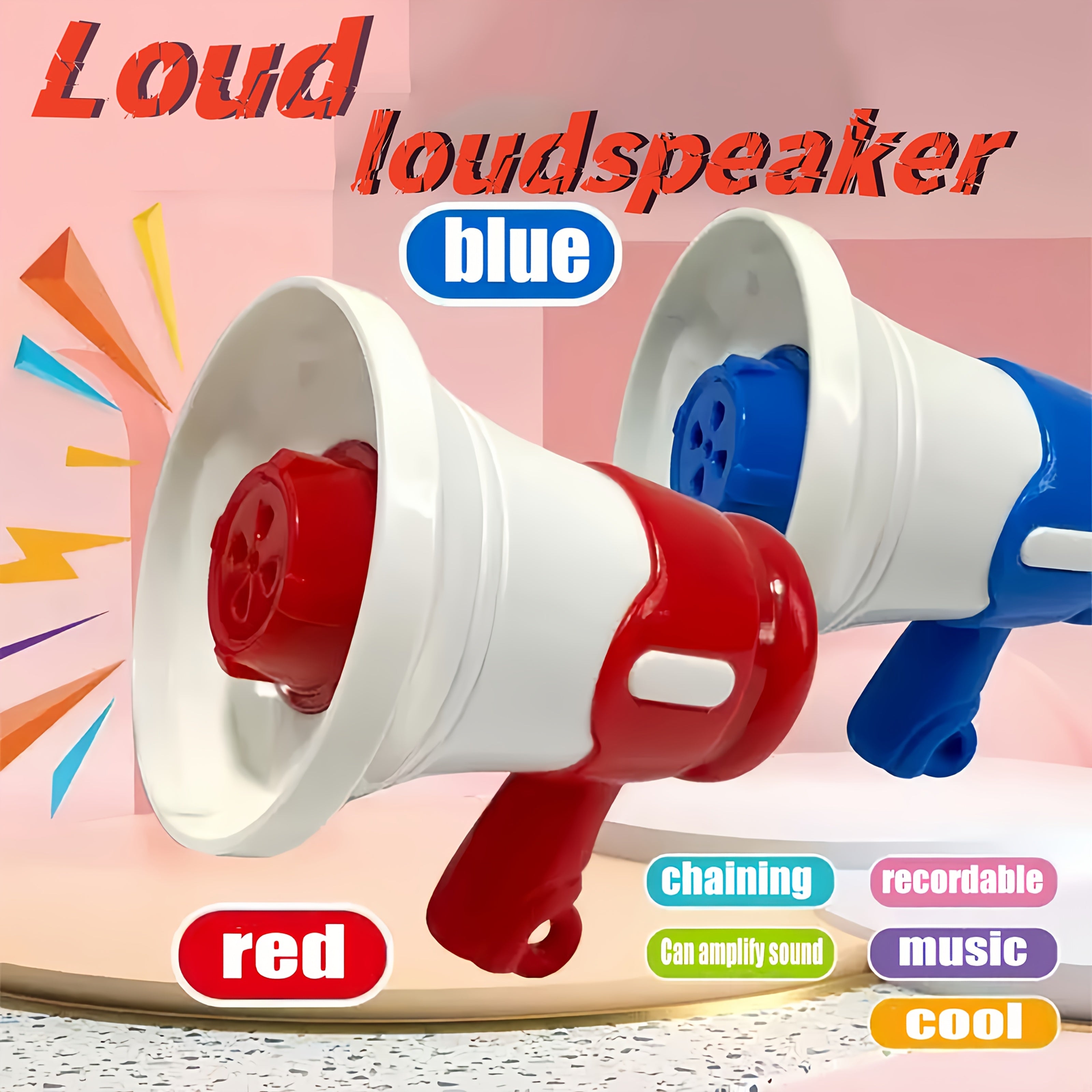 Record & Playback Loudspeaker Keychain Prank Toy Hands Mini Amplifier