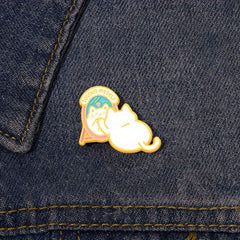 Cat Brooch Mirror Design