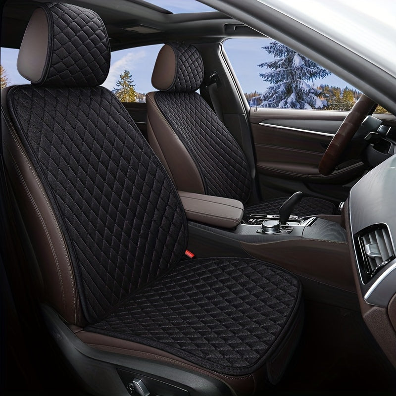 Universal Car Seat Cover Protector Linen Front Rear Protect Pad Mat