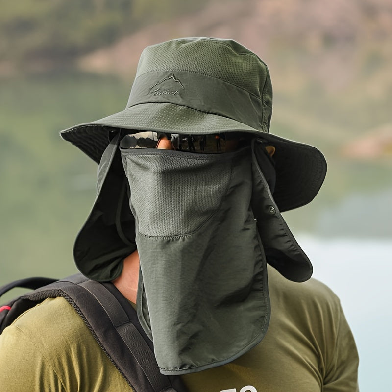 Breathable Quick Drying Fishing Bucket Hat with Waterproof Face Cap