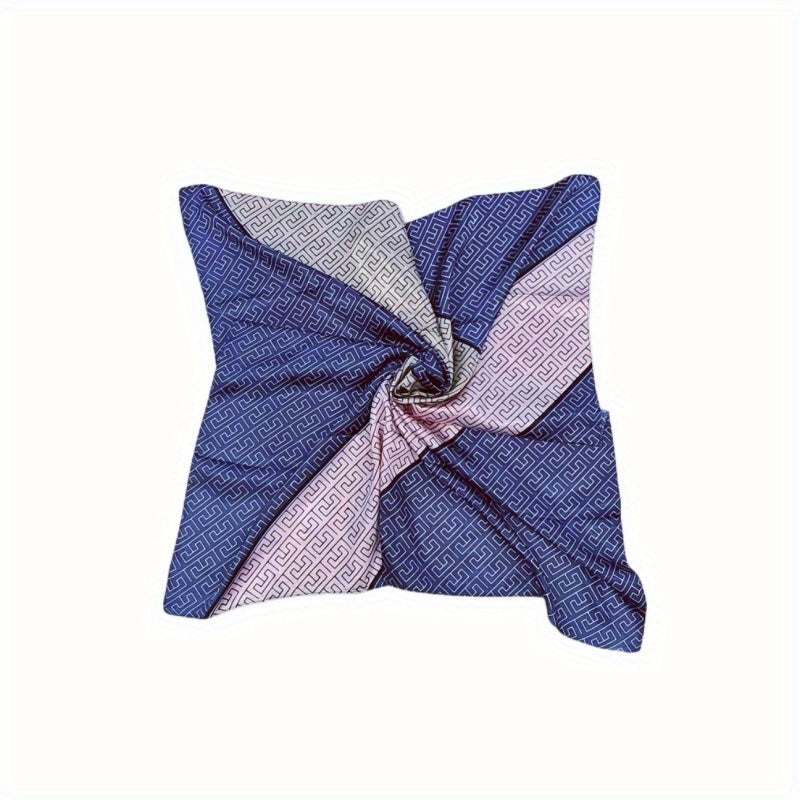 Vintage Silk Scarf Square Neckerchief Women Casual Shawl