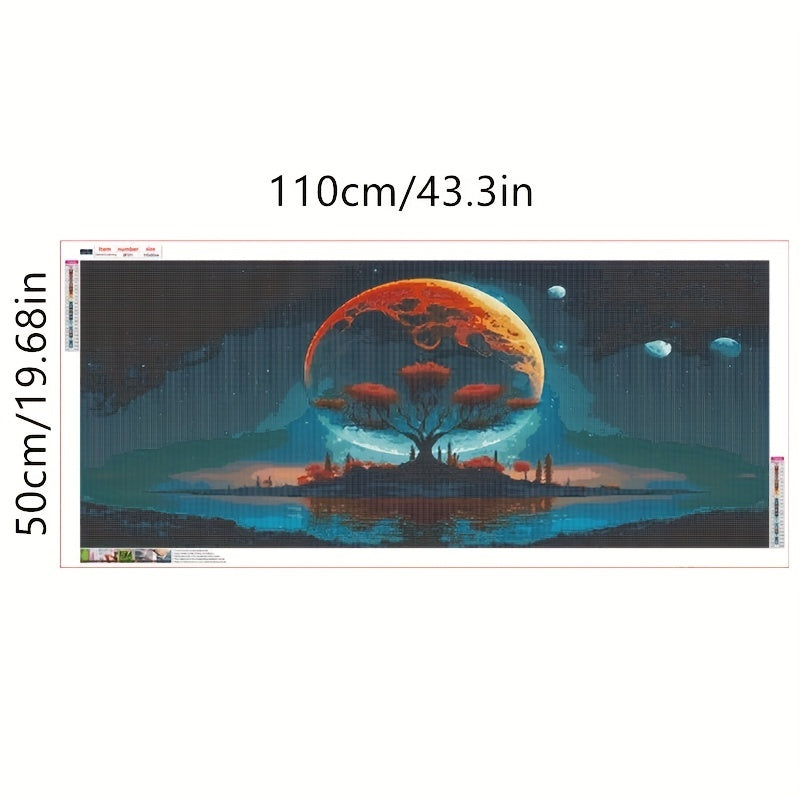 Moon & Trees in Lake 5D Diamond Painting Kit - Adult Wall Decor Gift