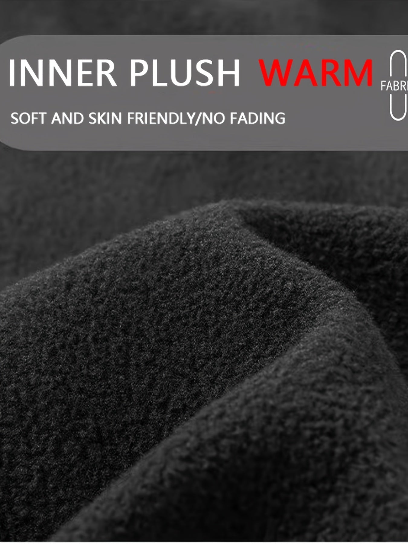 Men's Solid Fleece Sports Top for Fall Winter