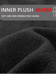 Men's Solid Fleece Sports Top for Fall Winter