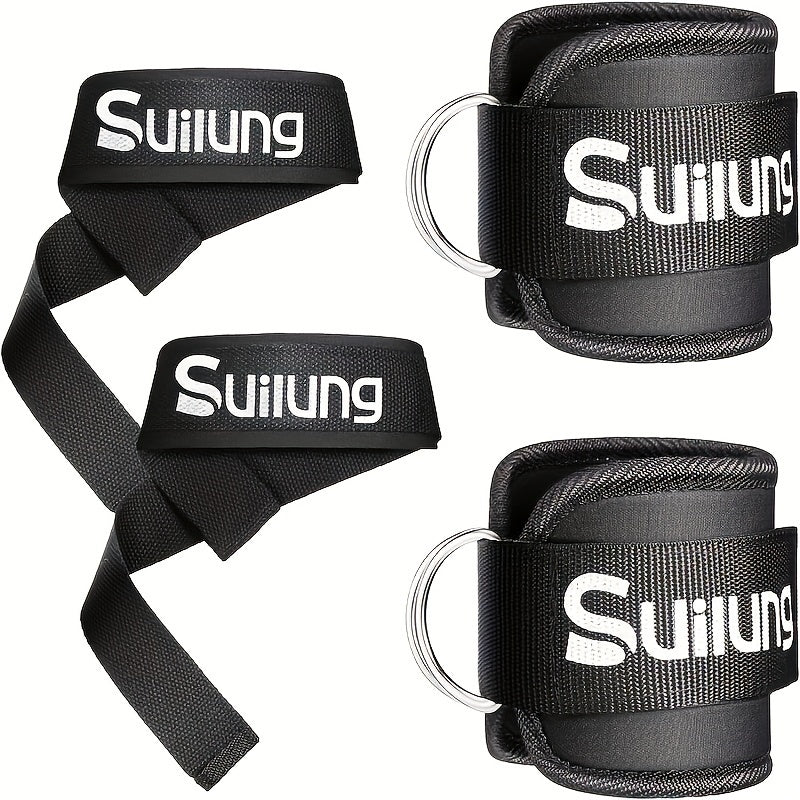 Ankle/Wrist Strap Set for Cable Machine Workouts