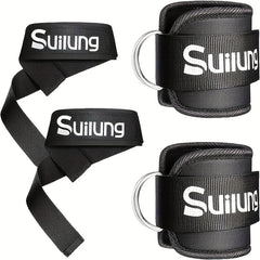 Ankle/Wrist Strap Set for Cable Machine Workouts